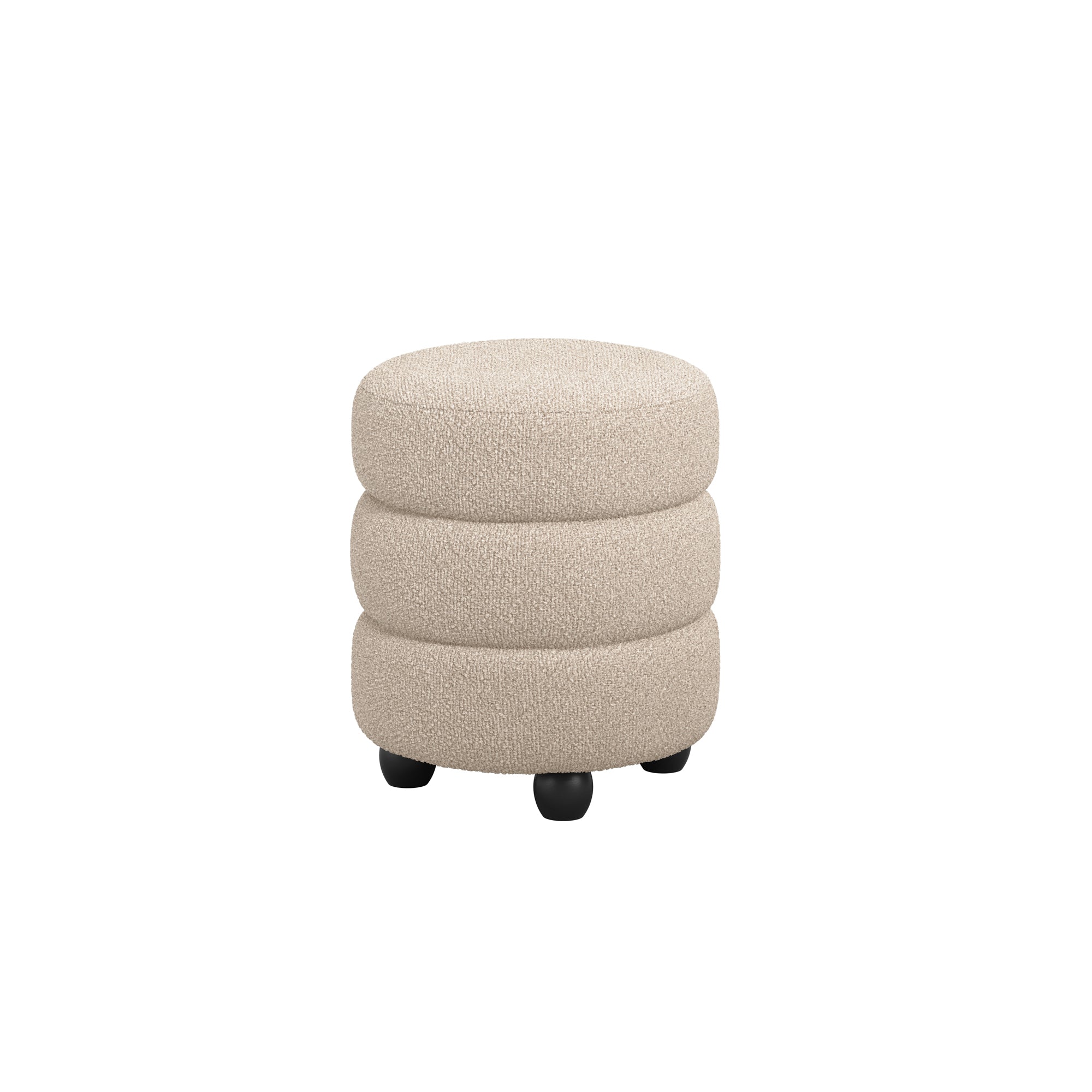Emil Buff / Black Pouffe