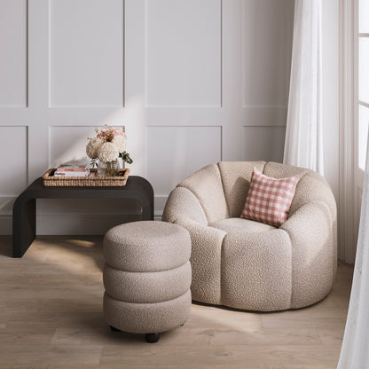 Emil Buff / Black Pouffe