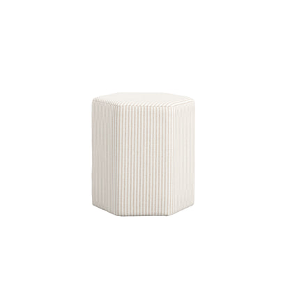 Modern striped beige stool