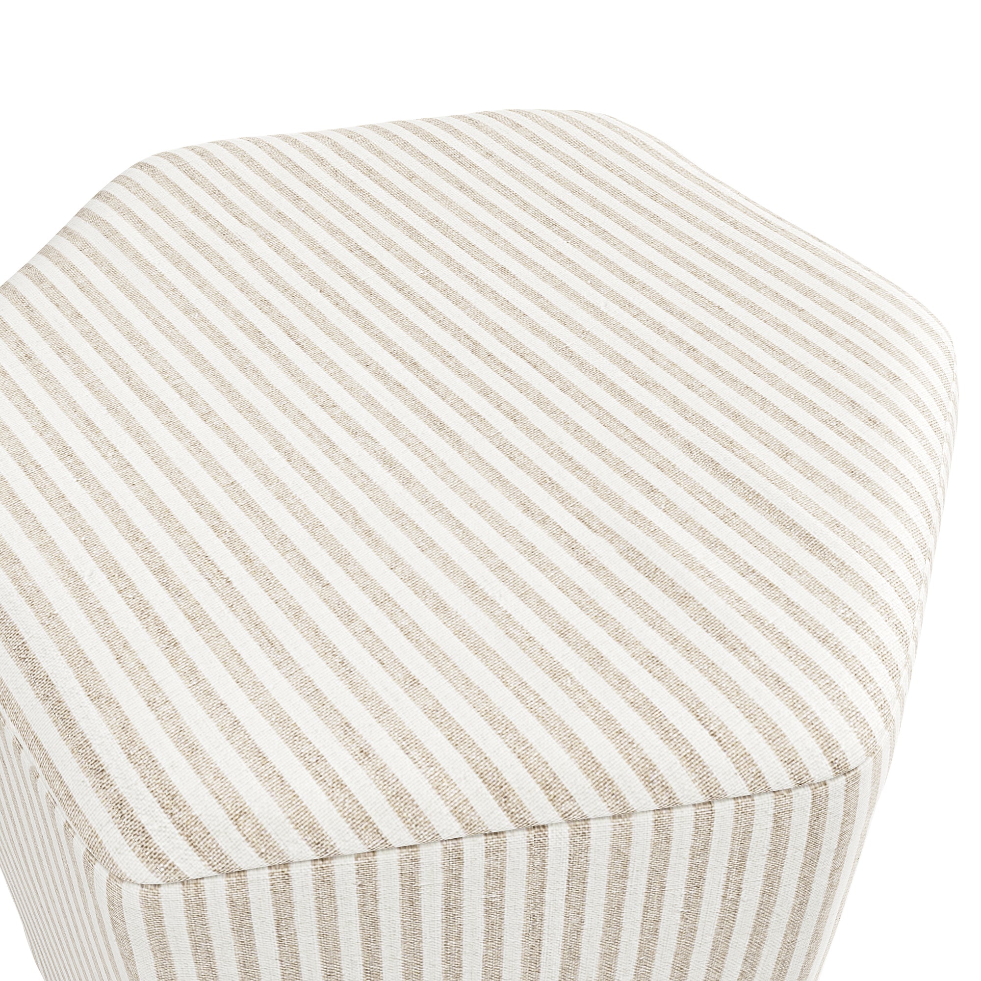 Modern striped beige stool