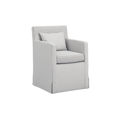Hampstead Grey Thin Stripe Dining Chair