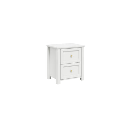 Corinthia White Bedside Cabinet