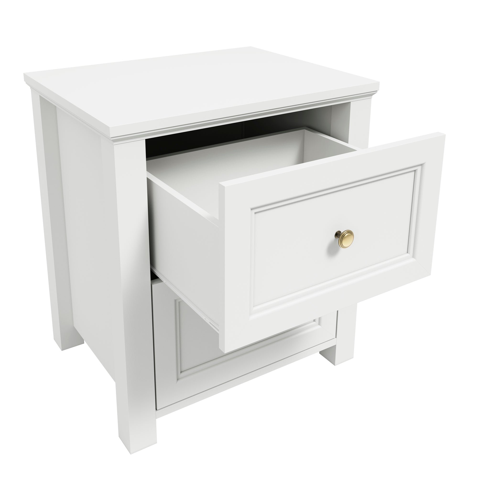 Corinthia White Bedside Cabinet