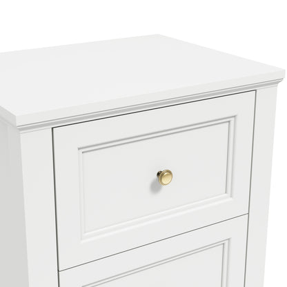 Corinthia White Bedside Cabinet