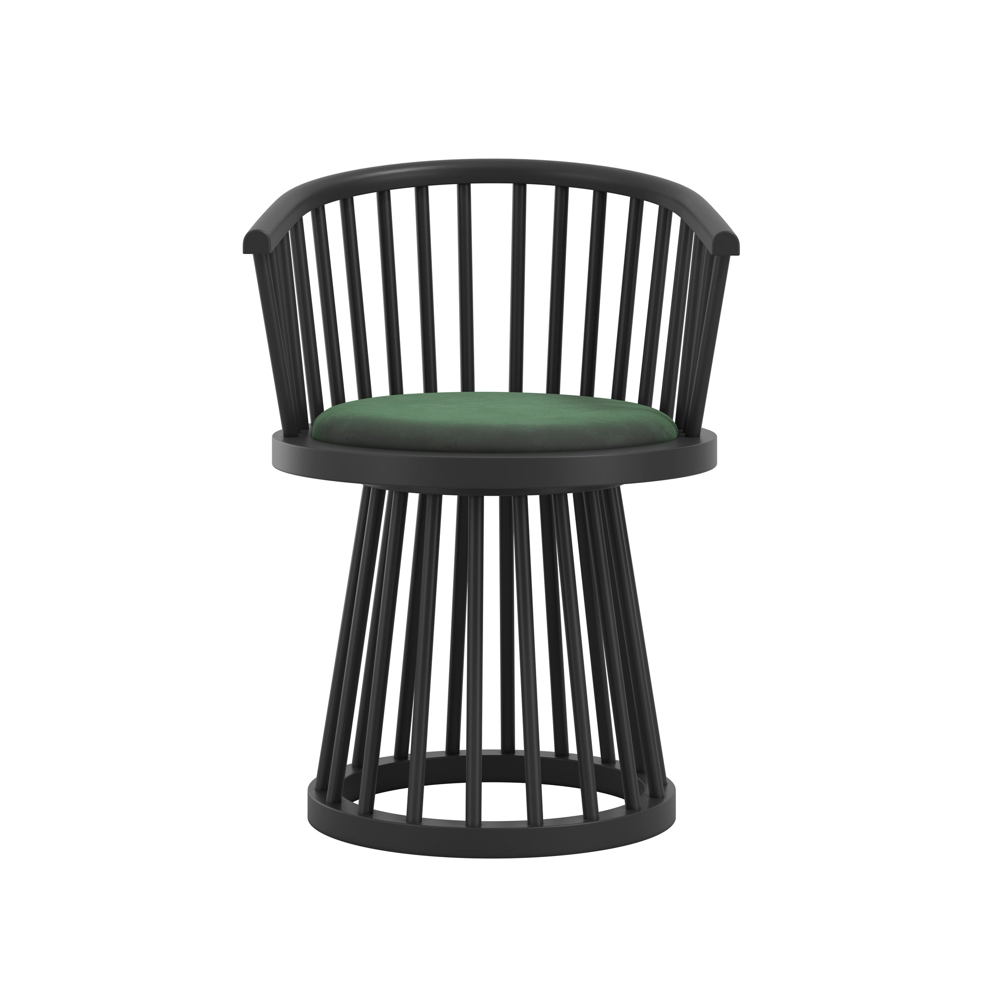 Lila Forest Green / Black Dining Chair