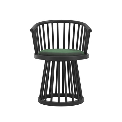 Lila Forest Green / Black Dining Chair