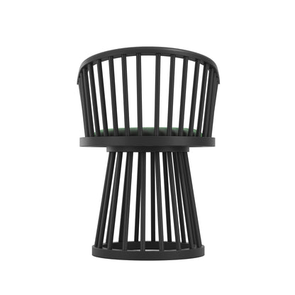 Lila Forest Green / Black Dining Chair