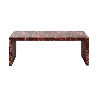 Red Marble Patterned Coffee Table  