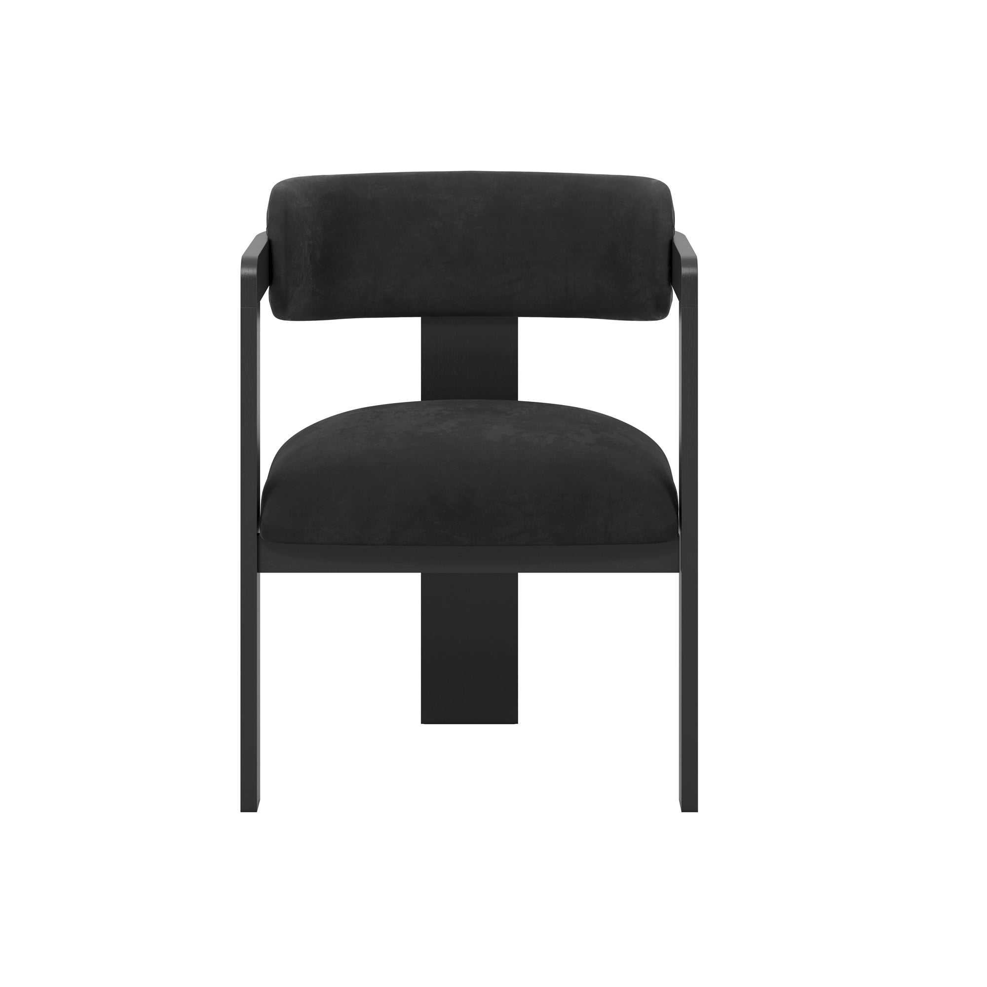 Modern black armchair 