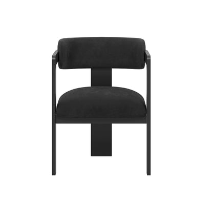 Modern black armchair 