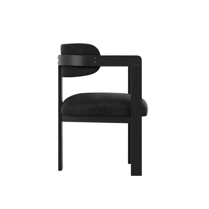 Modern black armchair 