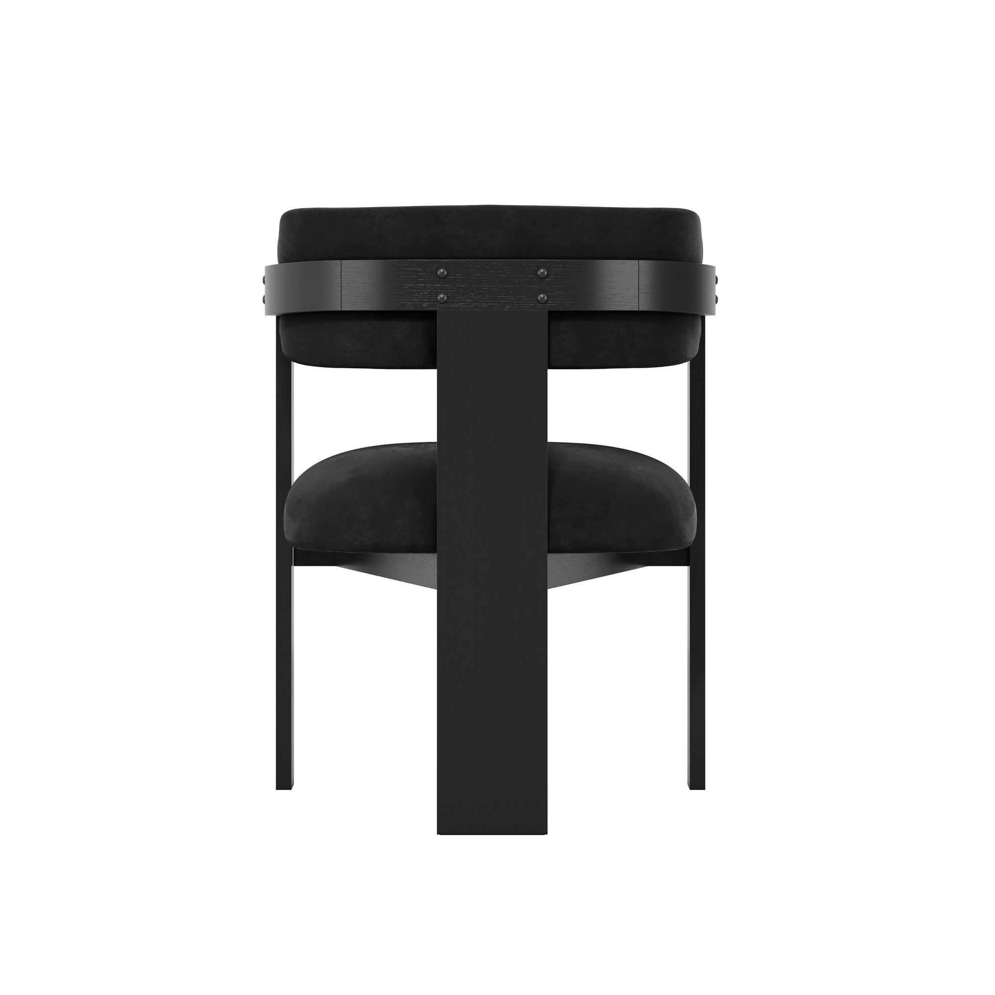 Modern black armchair 