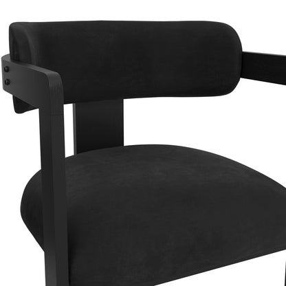 Modern black armchair 