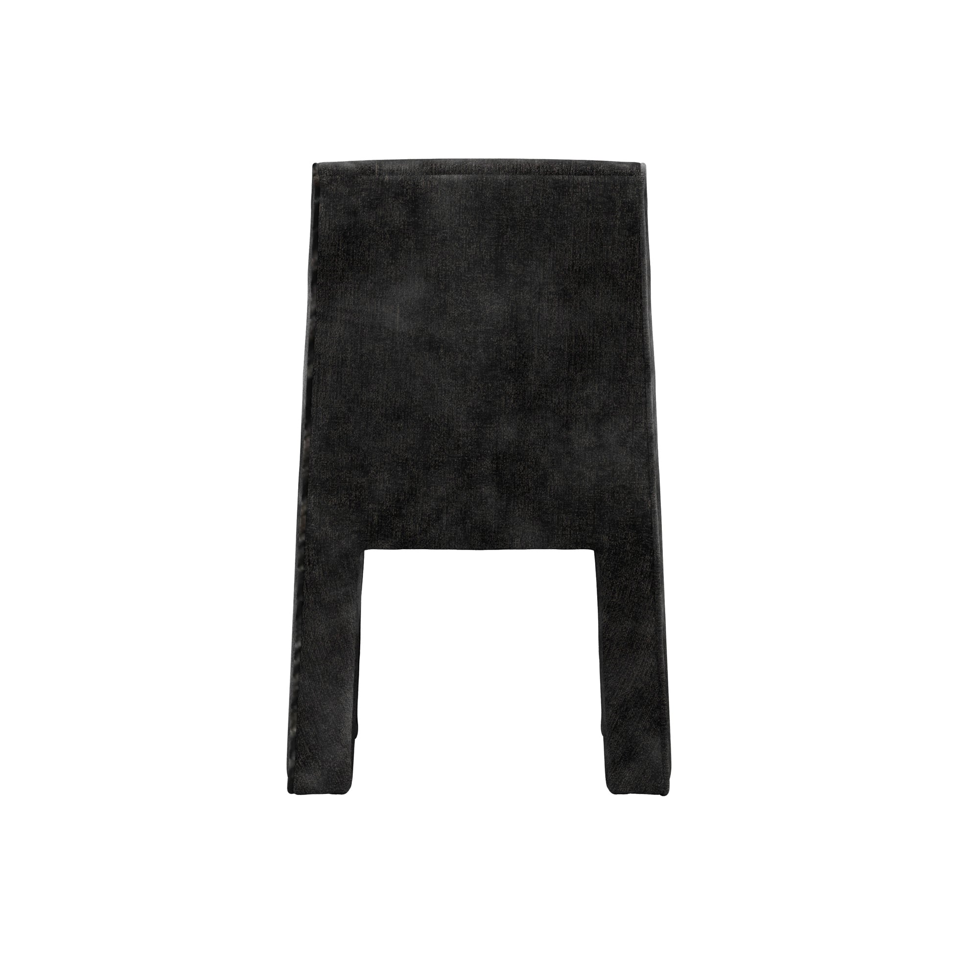 Black velvet dining chair