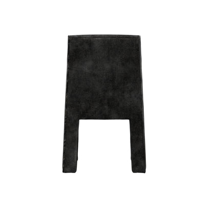 Black velvet dining chair