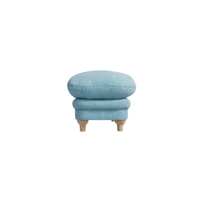 Surrey Footstool Duck Egg Blue Weave