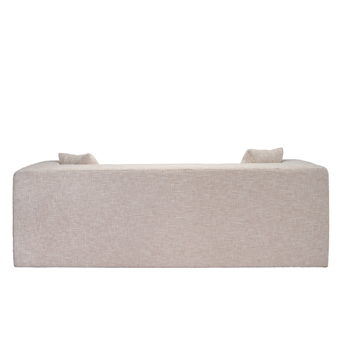 Beige 3 seater Chenille Sofa 