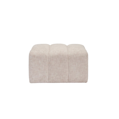 Soft Beige Chenille Pouffe stool