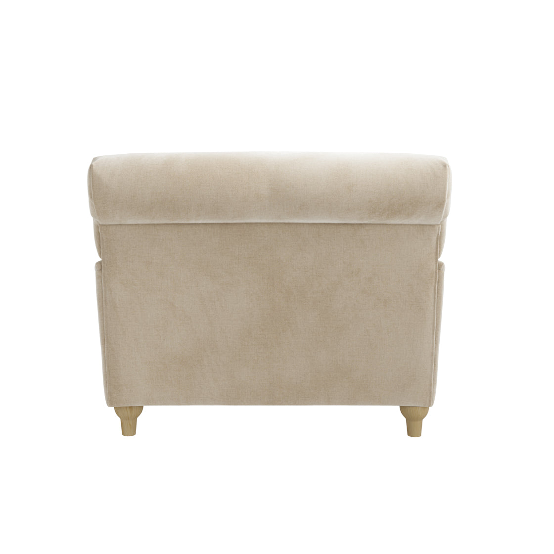 Soft Beige Chenille Armchair
