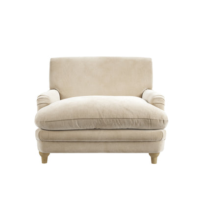 Soft Beige Chenille Armchair