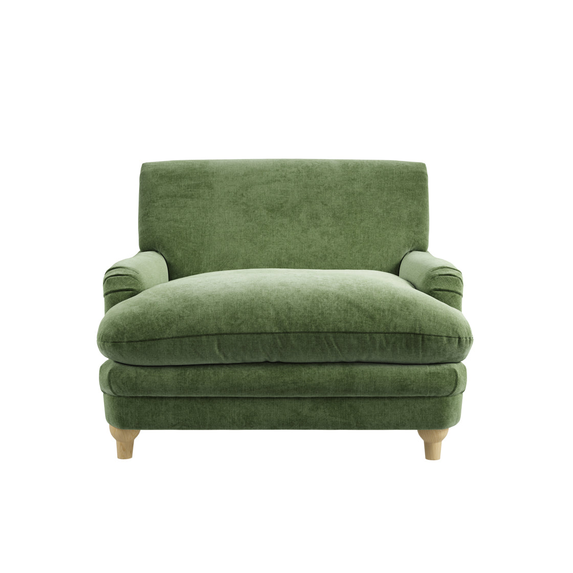 Soft Green Chenille Armchair
