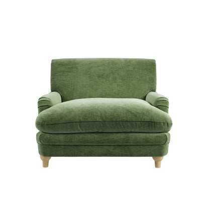 Soft Green Chenille Armchair
