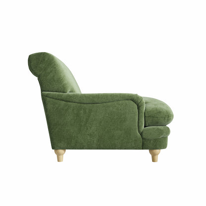 Soft Green Chenille Armchair