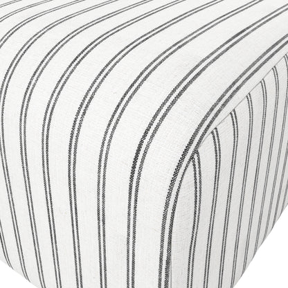 Winona Chalk Stripe Pouffe