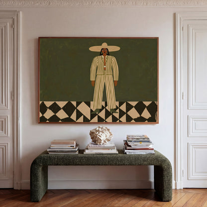 Green Boucle Bench 