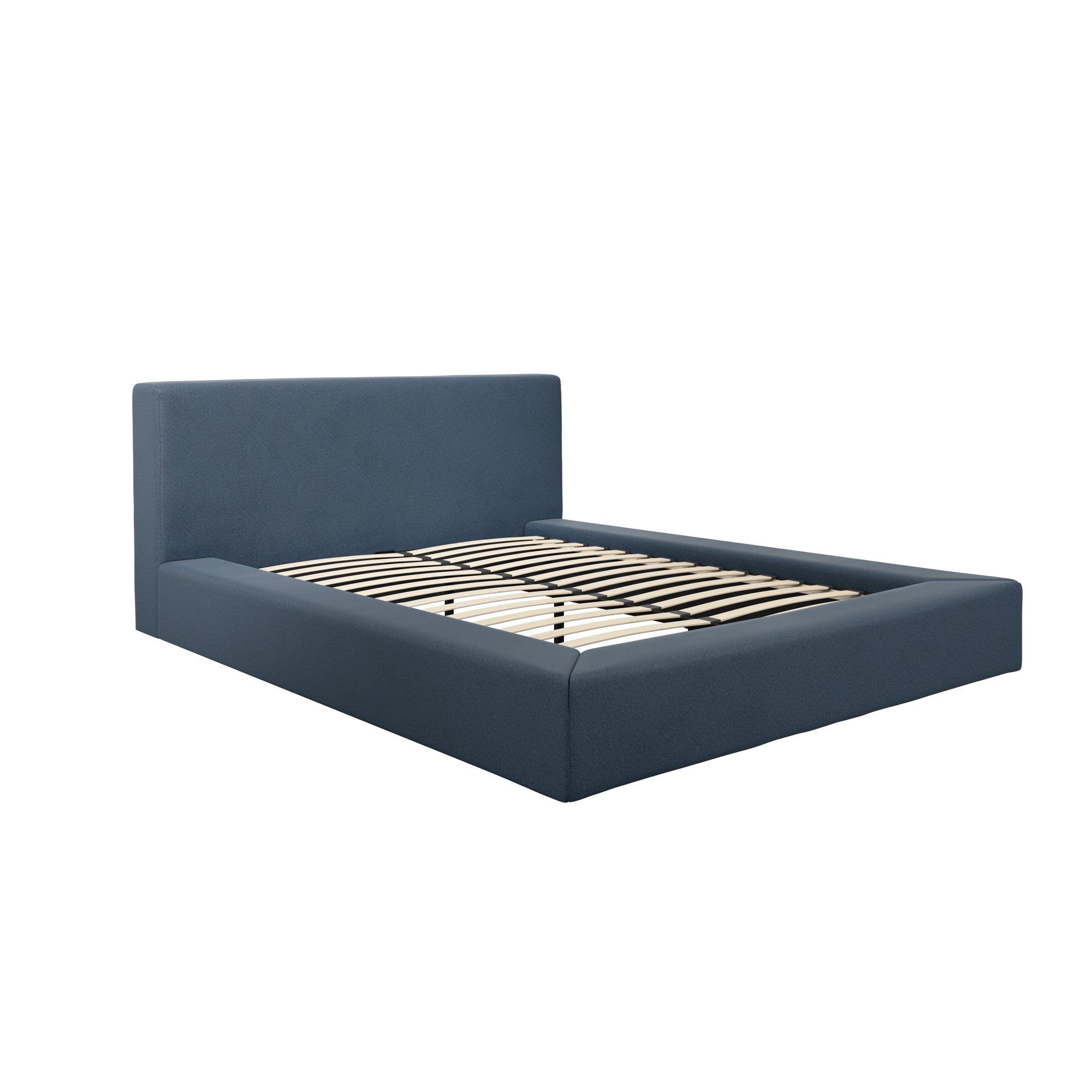 Blue Velvet king size bed