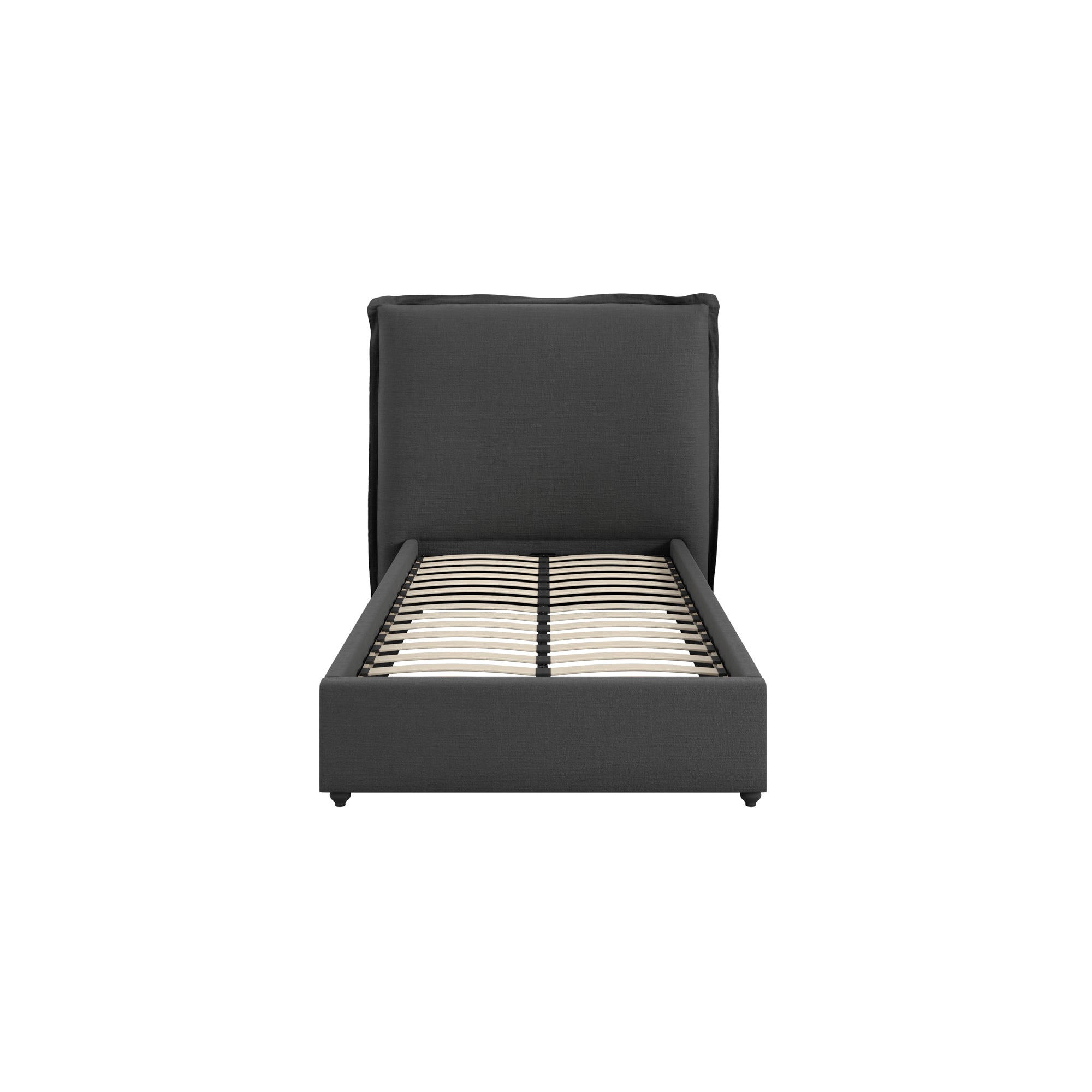 Milos Deep Grey Single Bed