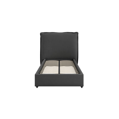 Milos Deep Grey Single Bed