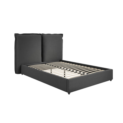 Milos Deep Grey Double Bed