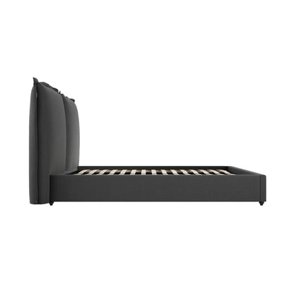 Milos Deep Grey King Size Bed