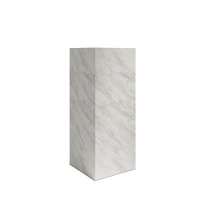Square marble effect large pedestal 