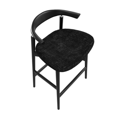 Modern black counter stool 