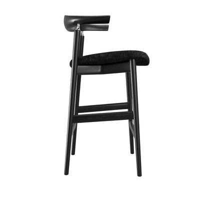 Modern black counter stool 