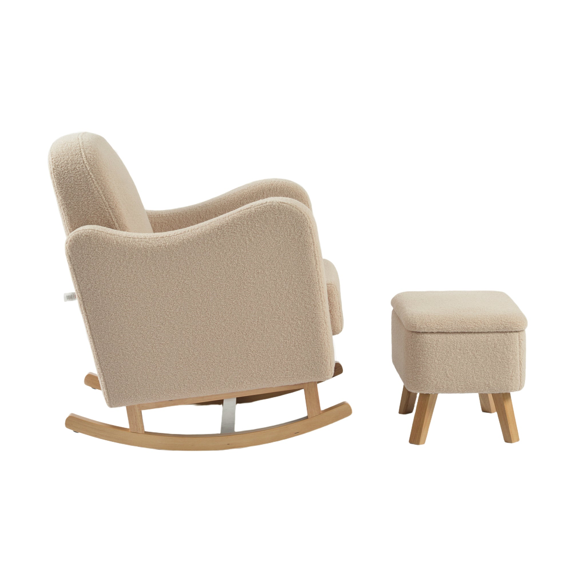 Soother Nursing Chair & Stool Oat Ted
