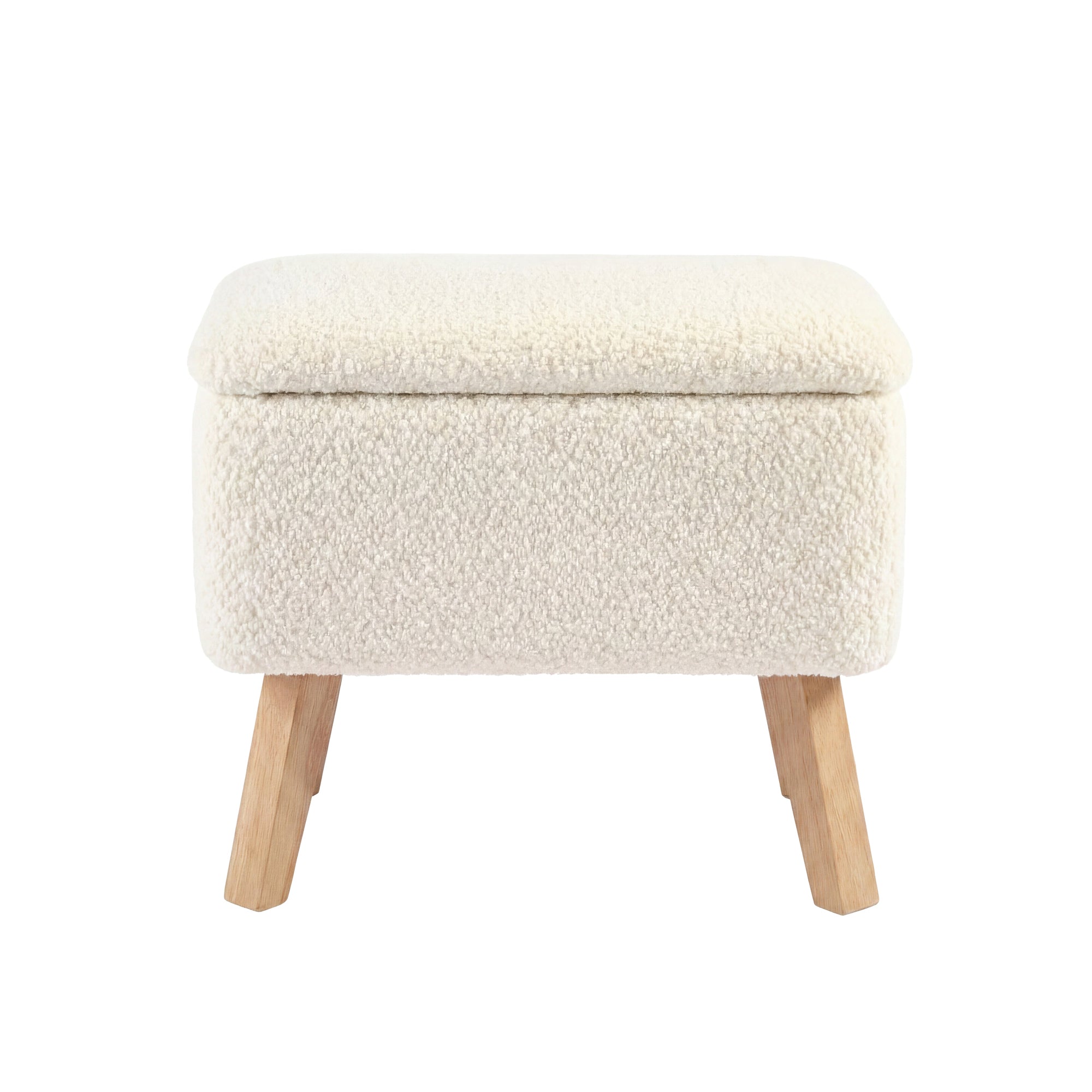 Soother Nursing Chair & Stool Off White Boucle