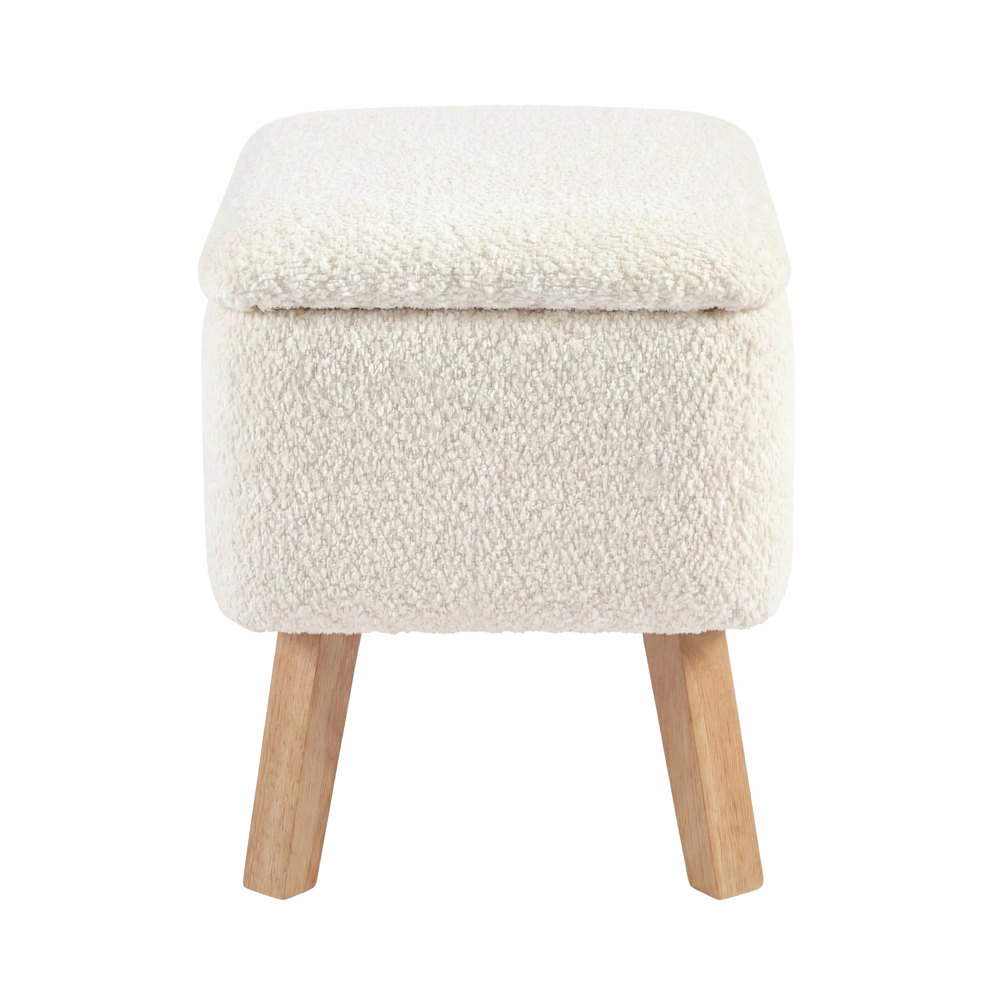 Soother Nursing Chair & Stool Off White Boucle
