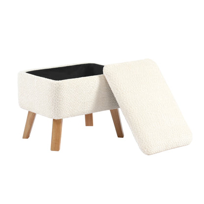 Soother Nursing Chair & Stool Off White Boucle