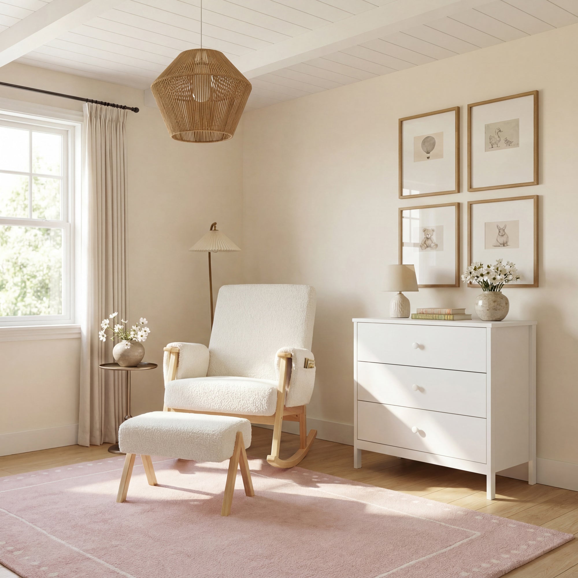 Storyteller Nursing Stool Off White Ted