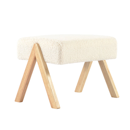 Storyteller Nursing Chair & Stool Off White Ted