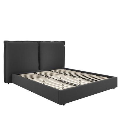 Milos Deep Grey Super King Size Bed