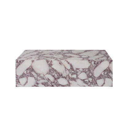 Marble-patterned square coffee table 