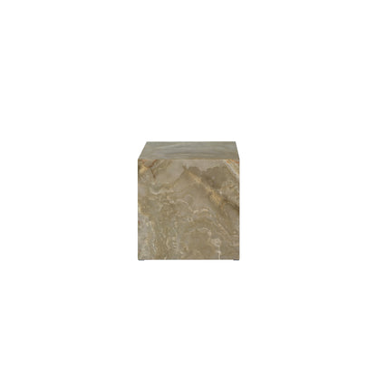 Brown Marble-patterned large square coffee table