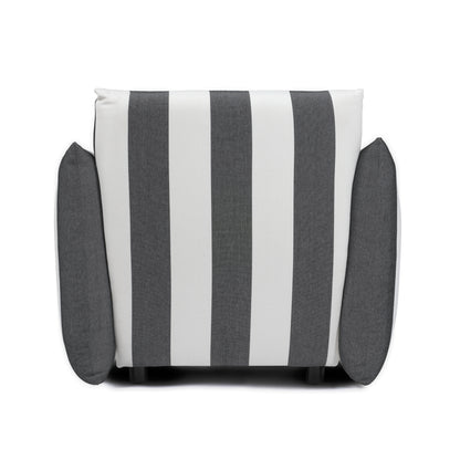 Sycamore Black And White Thick Stripe Chair