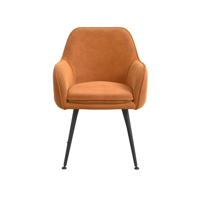 Rust Brown armchair with black legs