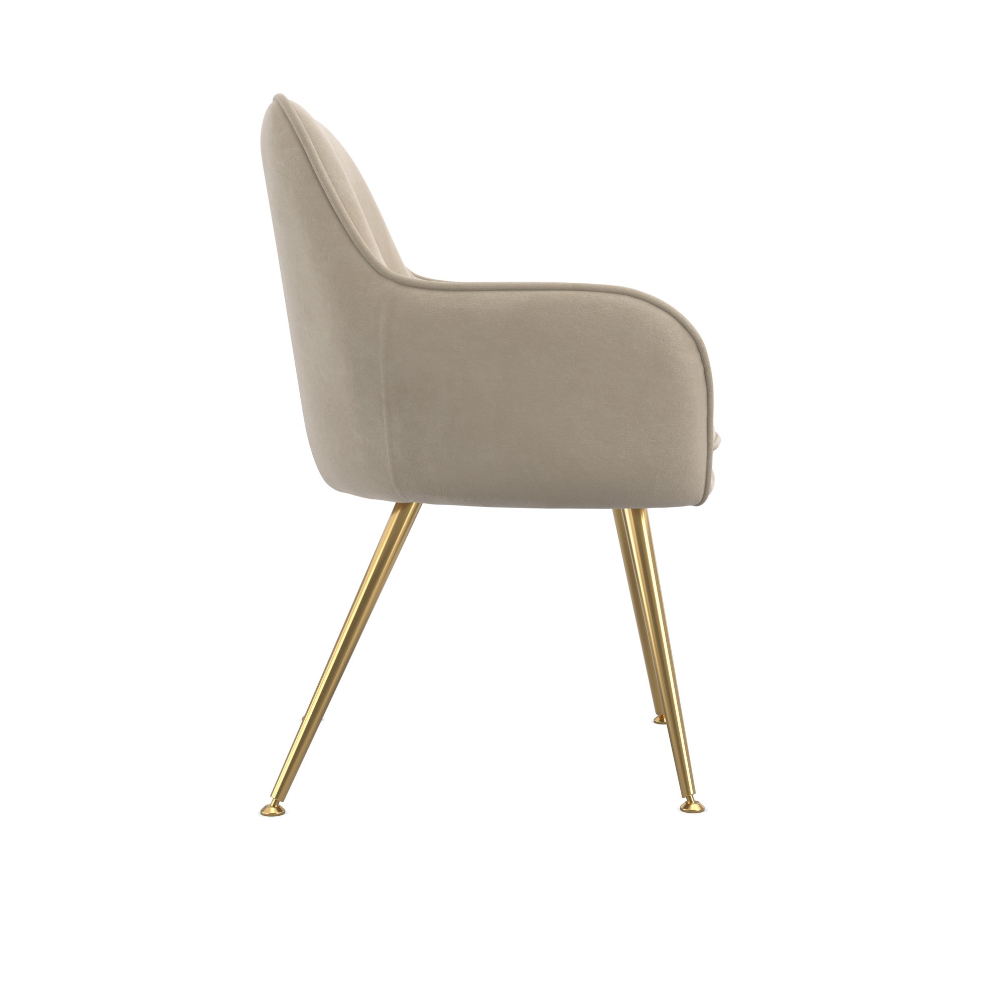 Beige chair with gold legs
