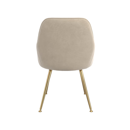 Beige chair with gold legs